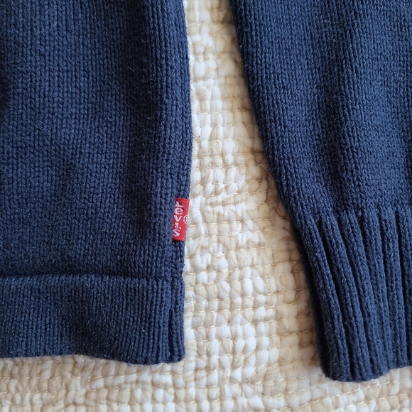 Levi's Men's Cardigan - Small - Navy Blue - Button Down Sweater - Picture 3 of 13
